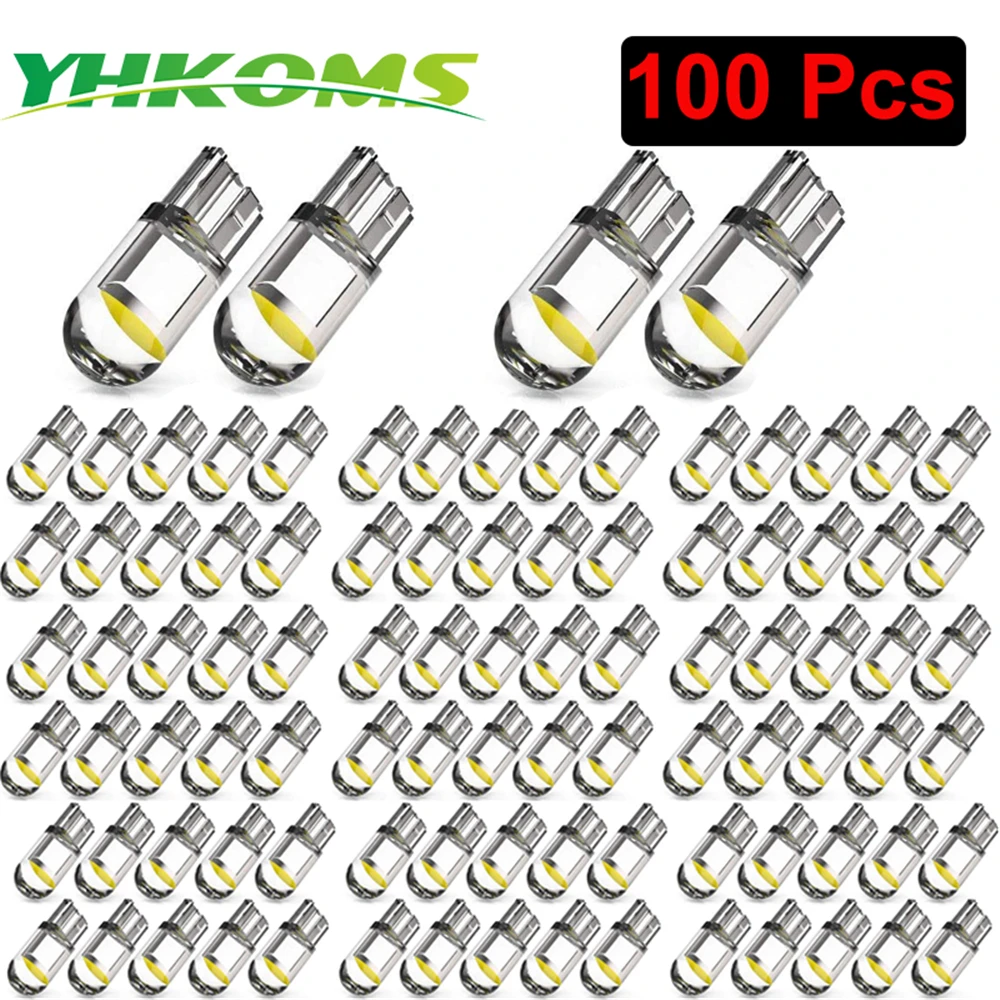 YHKOMS 194 W5W LED T10 LED Bulbs For Car Parking Position Lights Interior Map Dome Trunk Lights