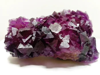 

219.1gNatural purple fluorite mineral specimen, quartz crystal, furniture ornament--08