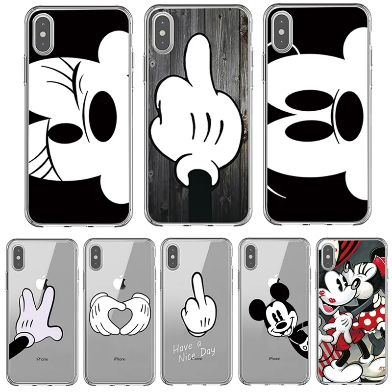 

Phone Case For iPhone 6 6s 7 8 Plus X XS 5 S SE Fashion Cartoon Flower Love Heart Soft TPU For iPhone X Case Back Cover