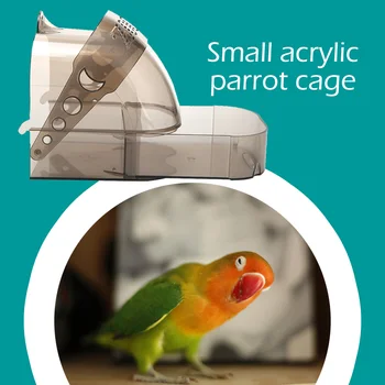

Multifunctional Bird Water Bath Box Parrot Bathtub Pet Birds Cage Hanging Feeder Eco-Friendly House Type Bird Feeder