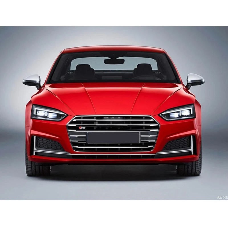 DHBH-передний противотуманный светильник с решеткой Подходит для Audi A5 B9 Sline S5 передний бампер нижний противотуманный светильник