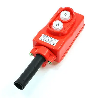 

Orange Hoist Crane Pendant Pushbutton Switch Up Down Rainproof AC 380V 10A
