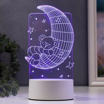 

Lamp "Bear for the Month" LED RGB from the network 10x10.2x21.1cm