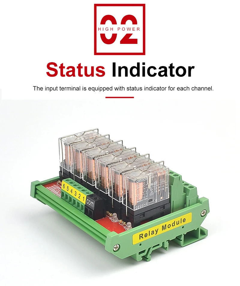6 каналов 2NO+ 2NC рейку монтажный интерфейс релейный модуль 12 в 24 В DC интерфейс релейный модуль PNP NPN совместимый