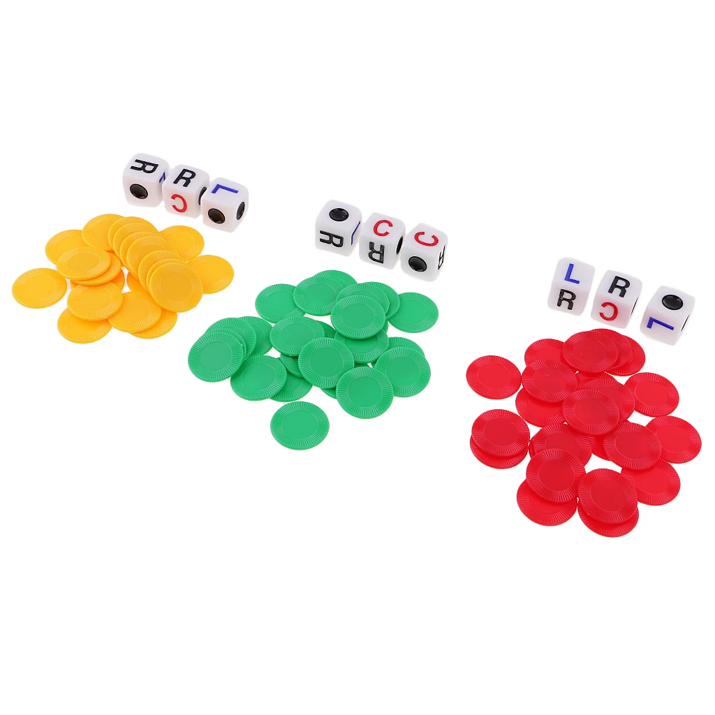 23pcs казино покер чип набор W/3 pcs игральные кости для настольной игры веселье красный/желтый/зеленый