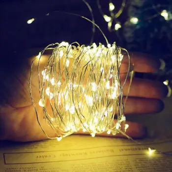 

20M 200 Led Lights Small Solar Copper String Lights Holiday Christmas Fairy Lights Decoration Lamp Garland For Wedding Party