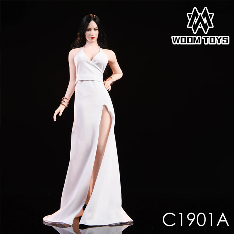 

WOOM TOYS C19011/6 Scale Ada Wong dress set Model Dress red carpet evening dress Fit Female Body Woman Head Sculpt In stock