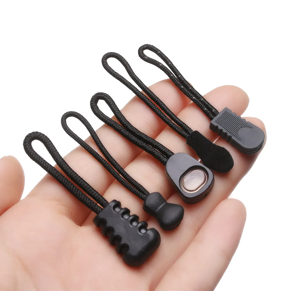 5 pcs Zipper Pull Puller End Fit Rope Tag Fixer Zip Cord Tab Travel Bag Suitcase Tent Backpack Broken Buckle Replacement Clip - Image 4