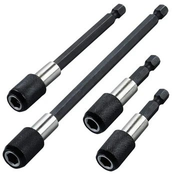 

BMBY-Quick-change bit holder set 1/4 inch hexagonal shank Magnetic bit holder for electric drill impact wrench screwdriver 4 pcs