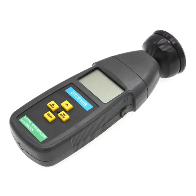 DT2240B цифровой стробоскопический Тахометр фотоэлектрический измеритель Ручной цифровой стробоскоп измерительный прибор скорости