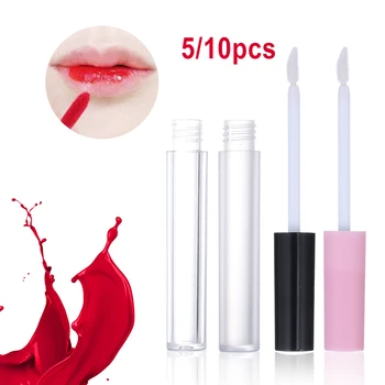 

Portable Lip Gloss Tube Lip Balm Mini Refillable Bottle Liquid Lipstick Vial Empty Container Makeup Tool Mini Size Matte/Clear