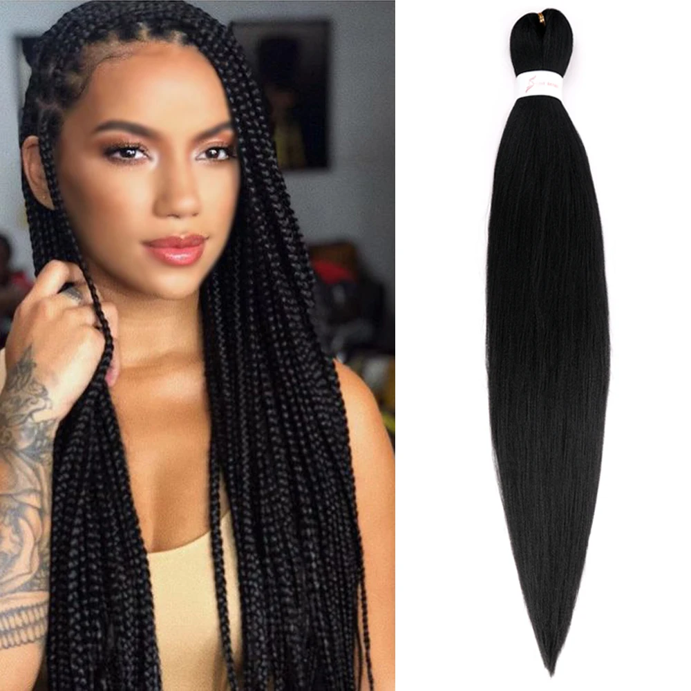 

ONYX 26Inch EZ Braid Professional Pre Streched Braiding Hair Hot Water Setting Synthetic Fiber Easy Braids Hair Extensions