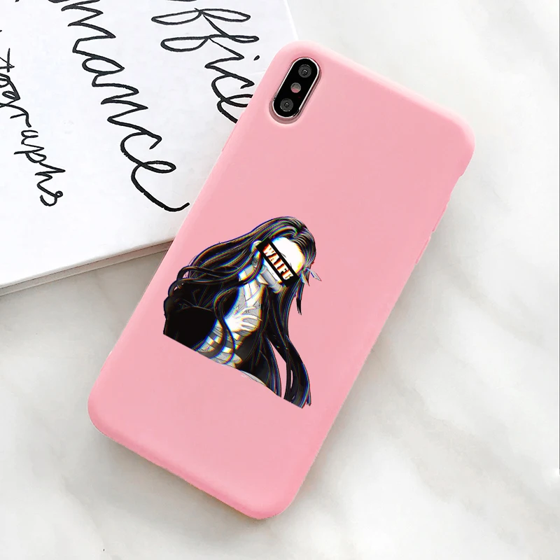 Nezuko Kamado Chibi Kimetsu No Yaiba чехол для телефона прозрачный мягкий Tpu чехол для iPhone 6S 6 7 8 Plus X Xs Max Xr силиконовый чехол для телефона - Цвет: 107