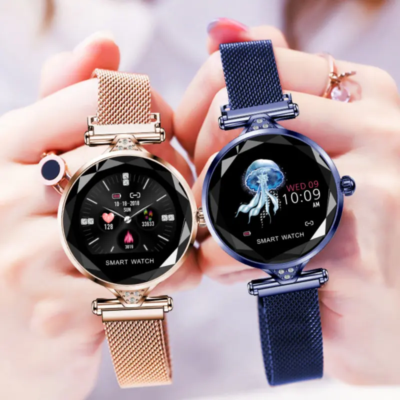 

Smart Watch Women Heart Rate Blood Pressure Fitness Pedometer Female Physiological Cycle Waterproof Smartwatch Reloj Bracelet