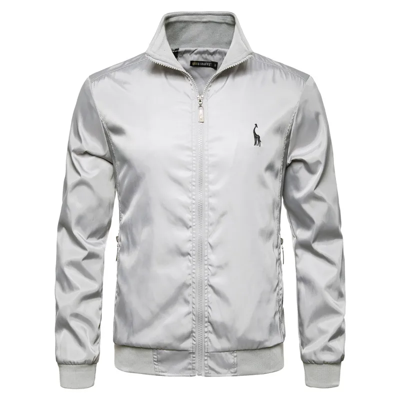 Beste 2019 Nieuwe Herfst Winter Stand Kraag Rits Jas Mannen Streetwear Bomberjack Windjack Heren Basic Jassen US Size S XXL