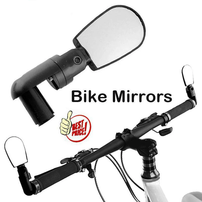 Bicycle Bike Handlebar Rearview Vision Mirror Reflector Handlebar