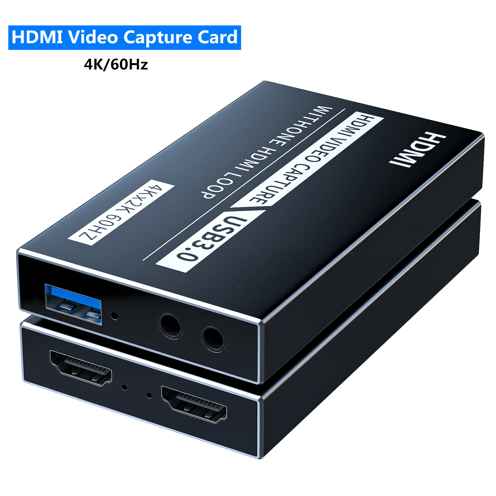 

4K 1080P HDMI Video Capture Card USB 3.0 Video Capture Card HDMI Recording Box for PS4 Camera Computer