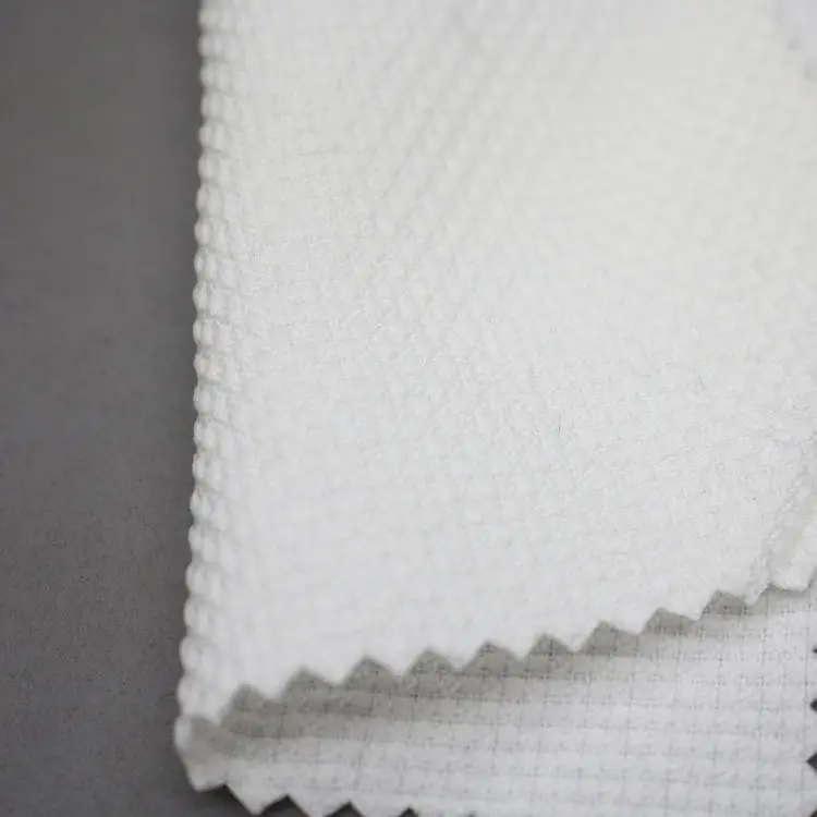 Жаккардовая ткань полиэстер катионная ткань спортивные брюки ткань черный полиэстер как хлопок лен - Цвет: Белый