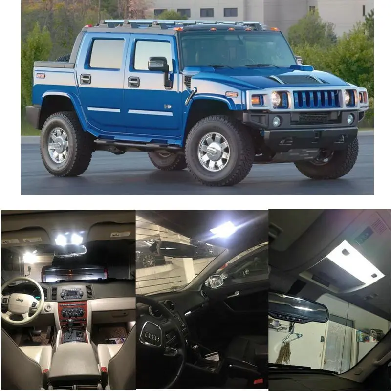 Внутренние светодиодные лампы для автомобиля 2006 Hummer H1 H2 H3 автомобильные