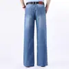 Men Vintage Jeans Loose Wide leg pants Spring Long Trouser Denim 1