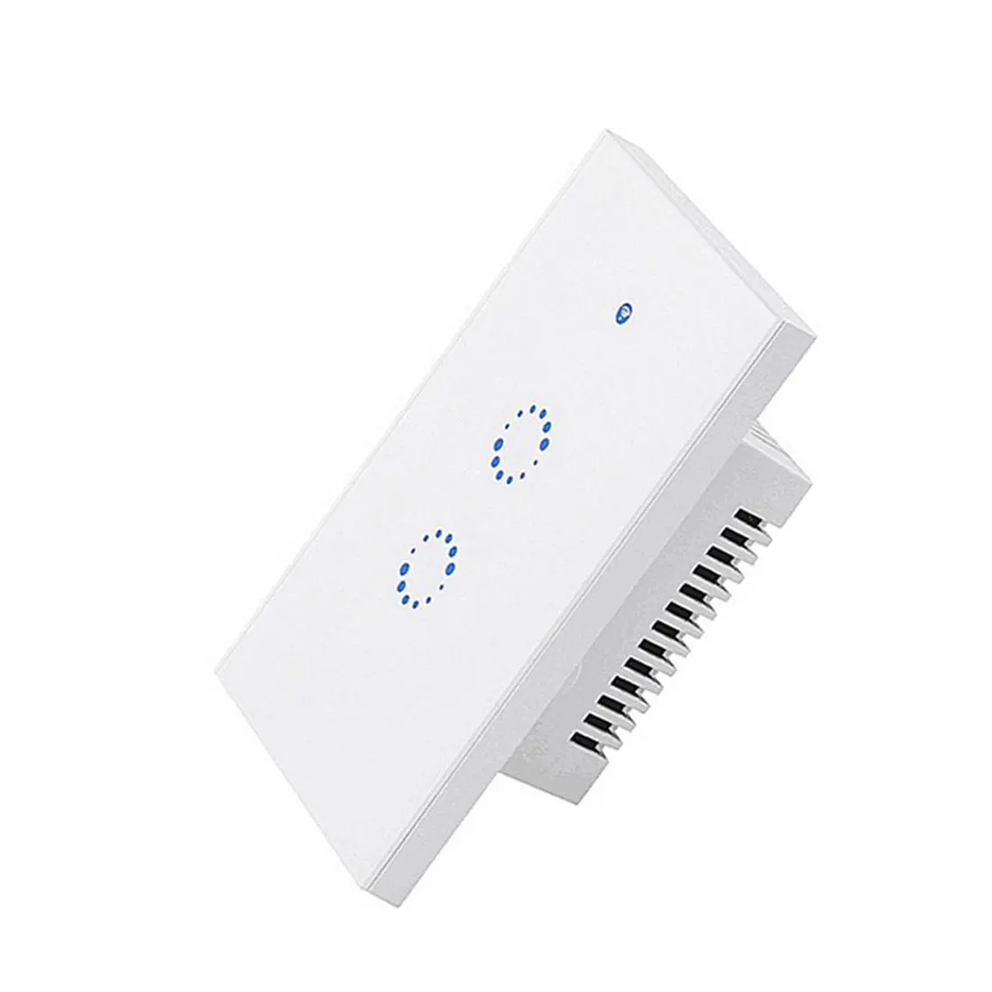 2 Gang US Smart Wifi настенный выключатель света 1 2 банды сенсорный/WiFi/315 RF/APP дистанционный умный дом настенный сенсорный переключатель Голосовое управление Wifi переключатель - Цвет: 2 Gang