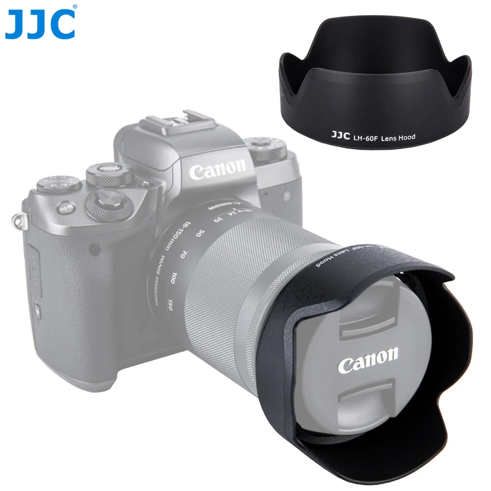 JJC LH 60F бленда EW для Canon EF M 18 150 мм f/3.5 6.3 IS STM Блоки постороннюю Засветку