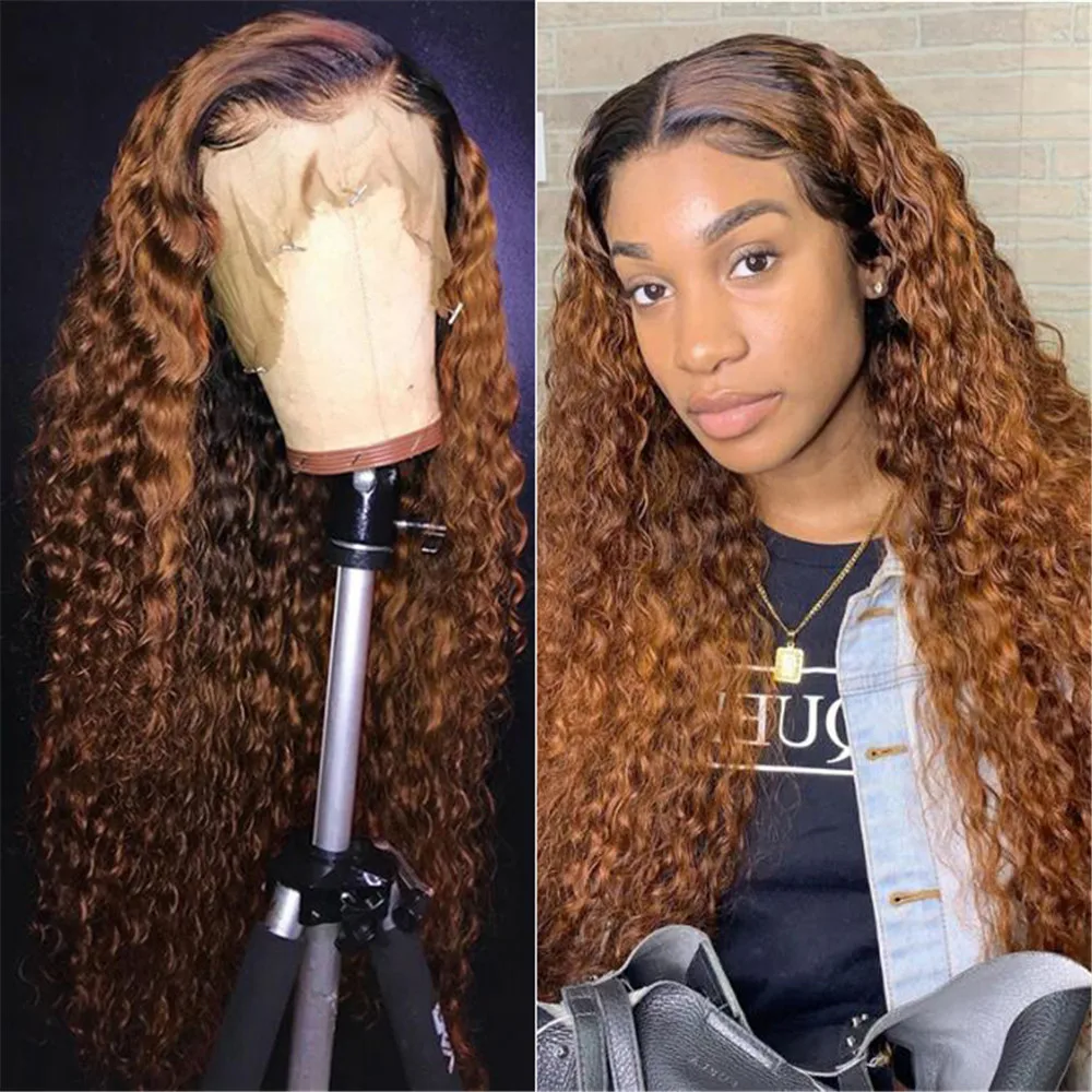 

Loose Wave Lace Front Human Hair Wig 13x6 Deep Part Ombre Blonde Brazilian Remy Hair Bleached Knots Glueless Wig with Baby Hair