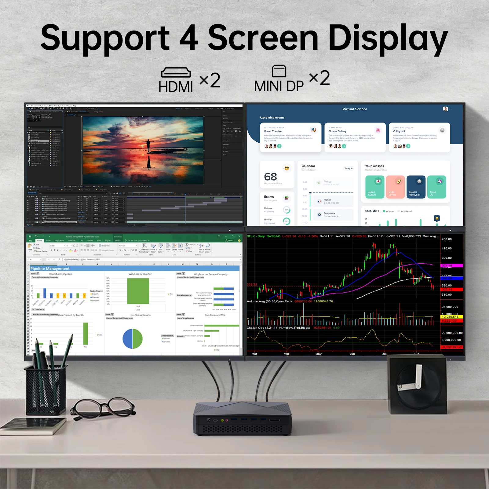 Mini PC i7 8809G Vega M Graphics SSD Windows 10 PRO Mini Gaming PC Mini Desktop Computer Dual WIFI HDMI DP 4X4K DDR4 Dual Ram Mini PC i7 8809G Vega M Graphics SSD Windows 10 PRO Mini Gaming PC Mini Desktop Computer Dual WIFI HDMI DP 4X4K DDR4 Dual Ram