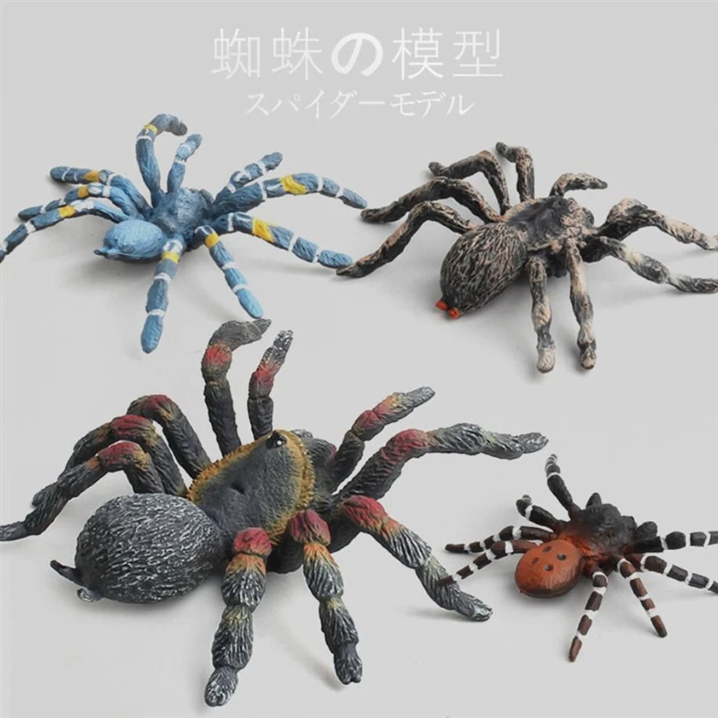 Мини фигурка игрушка в подарок имитация фигуры забавные игрушки животные паук