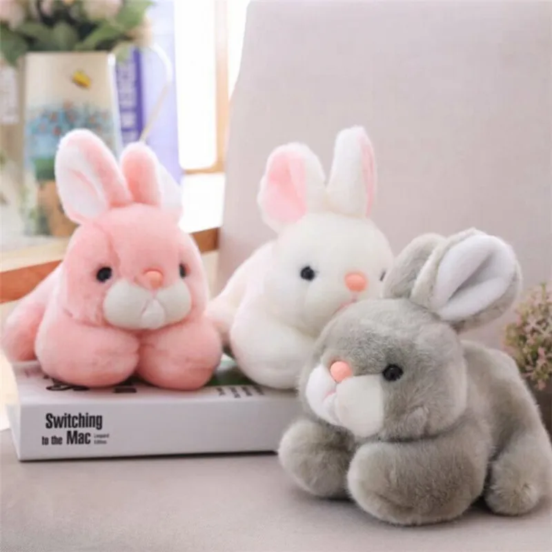 15CM/20CM Kawaii Cute Pink Rabbit Animals Rabbits Stuffed Plush Toys For Baby Girls Birthday Christmas Gifts