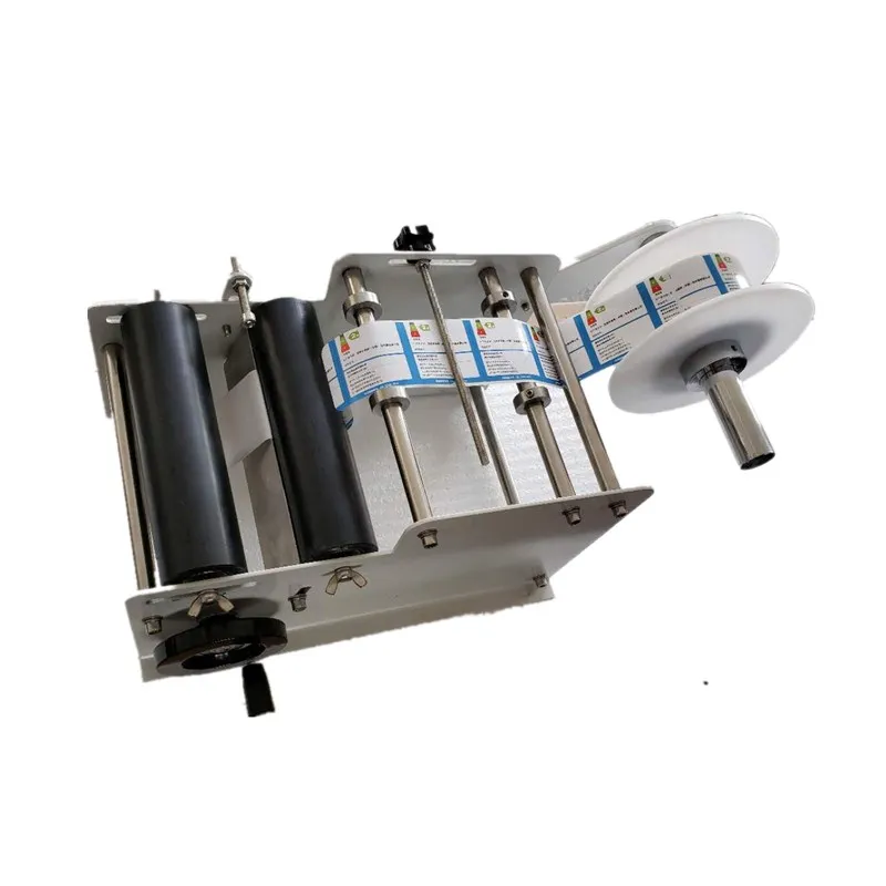 Mesin Pelabelan Botol Bundar Manual Alat Labeler Label Ejuice Eliquid Botol Gel Kaleng Stiker Silinder Anggur
