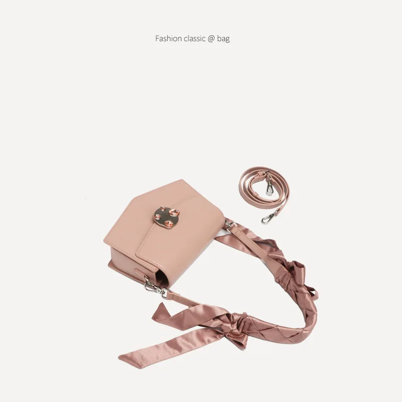 

Bag WOMEN'S Bag 2019 New Style Fashion Spring And Summer Hand Single Small CK Bow WOMEN'S Bag Shoulder Cross-body Square Sling B