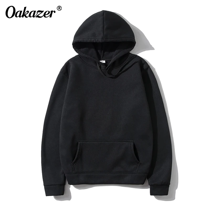 

Oakazer Hoodies Sweatshirts Men Woman Fashion Solid Color Autumn Winter Fleece Hip Hop Hoody Male Brand Casual Tops 2021