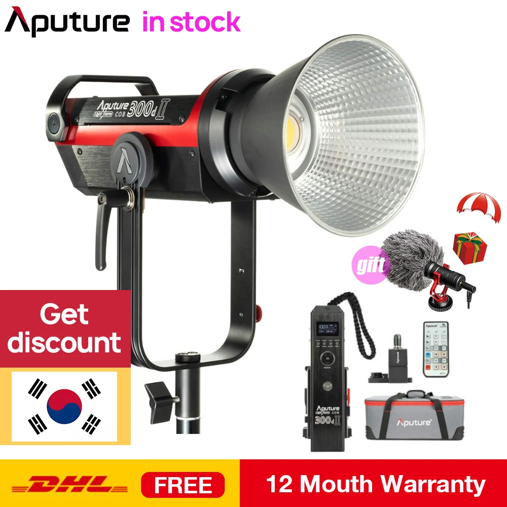 Aputure LS C300d 300d II Светодиодный светильник для видео со вспышкой, скоростной светильник, цветной светильник для фотосъемки, для камер DSLR, Canon, Nikon, VS Viltrox
