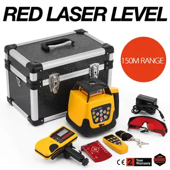 

Self-leveling Rotary Laser Level 500M Range Self-leveling Laser Level Rotary Rotating Red Beam W/Case