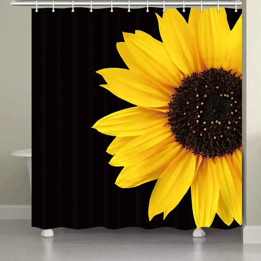 Autumal Wild Flower Half Zoom Up Sunflower Nature Black And Yellow Autumal Wild Flower Half Zoom Up