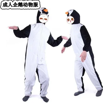 

Halloween penguin Costumes Adult men women penguin animal Cosplay clothes Stage Amphibian costumes Animal penguin coveralls