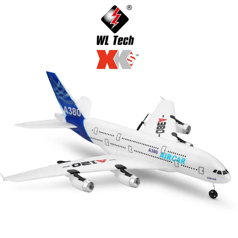 Weili XK A120-Airbus A380 трехканальный «Сян(сочетание ароматов риса и орехов) Чжэнь Цзи пружинный зажим, фиксирующий штифт двойной Мощность скольжения самолет модель игрушка