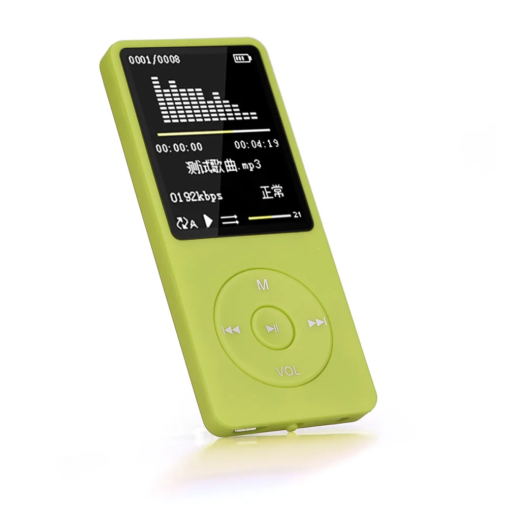 MP3/MP4 звуковая музыка без потерь 8 Гб 70 часов плеер воспроизведения FM рекордер TF карты игры и кино FM радио Диктофон дрошиппинг