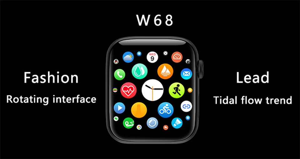 IWO 15 W68 44 мм смарт часы женские монитор сердечного ритма напоминание о звонках 1:1 часы 5 для Android Apple PK IWO 8 11 12 Pro