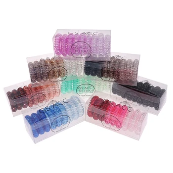 

9pcs Elastic Telephone Wire Cord Head Ties Hair Band Rope Ponytail Fashion