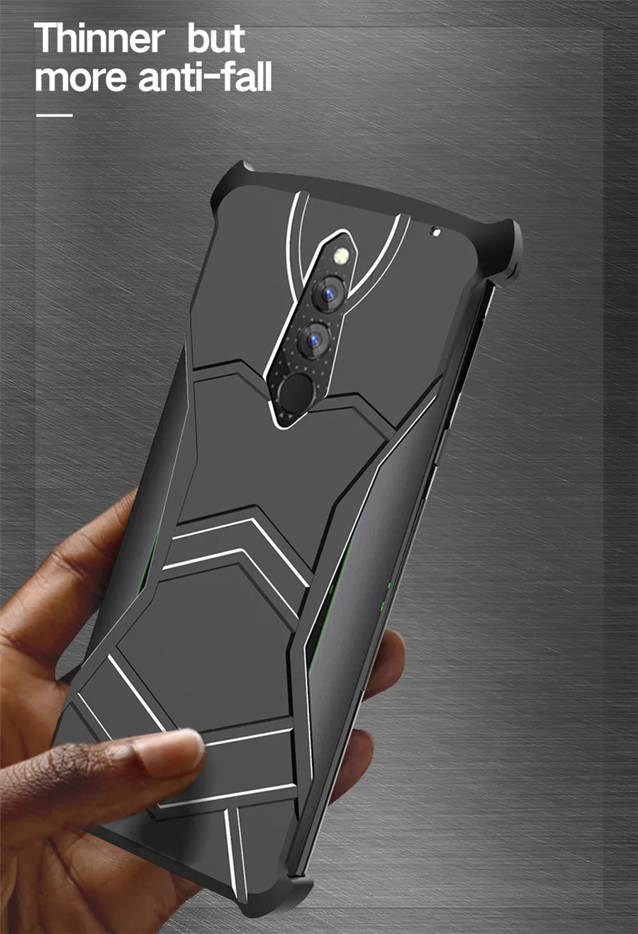 Алюминиевый металлический чехол для Xiaomi Mi Black Shark Helo BlackShark ударопрочный Магнитный чехол для задней панели для Xiaomi Mi 9 Тонкий чехол пантера