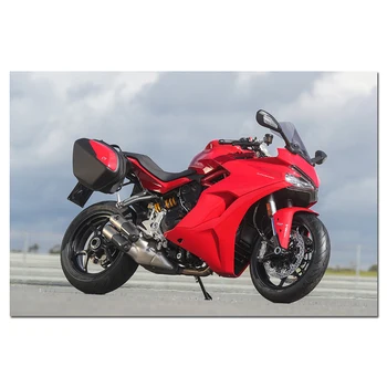 

2017 Ducati Supersport Motorcycle Photo Wall Art Poster Canvas Painting Wall Pictures for Living Room Decor