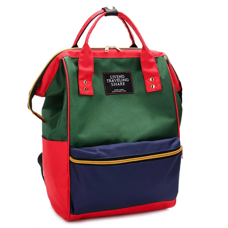 Женский рюкзак, Повседневная Лучшая дорожная сумка, японская школьная сумка с кольцом, модная сумка через плечо для девочек-подростков, рюкзак, рюкзак - Цвет: Green Backpack