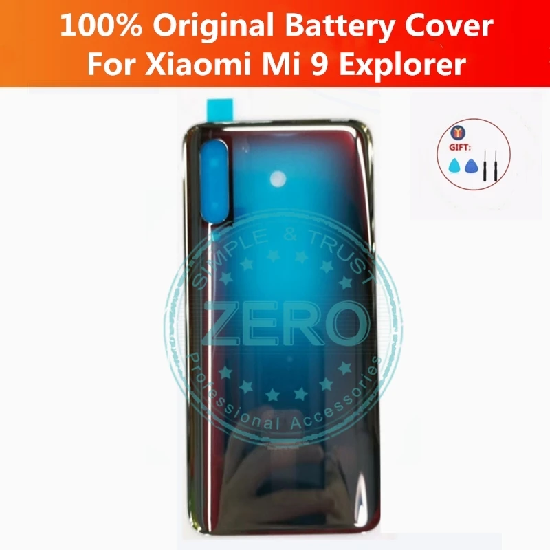 Для Xiaomi mi 9 Explorer задняя крышка батарейного отсека стекло+ пластик mi 9 прозрачная версия задние Запчасти для ремонта жилья