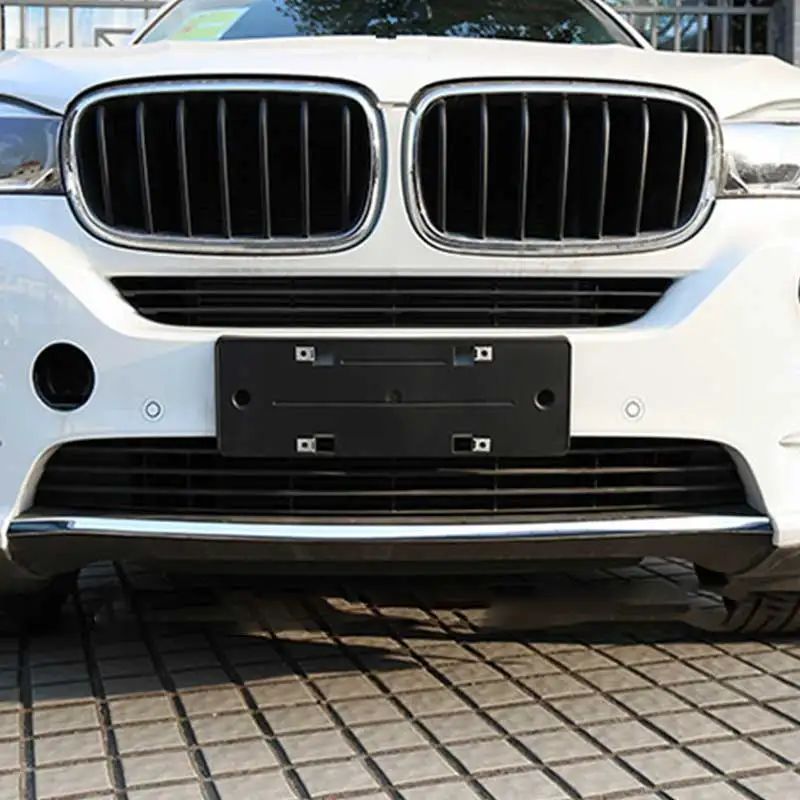 

Car Front Bumper Guard Cover Trim Car Front Lower Bumper Lip Splitter Chrome Molding Cover Trim For BMW X5 2014-2020