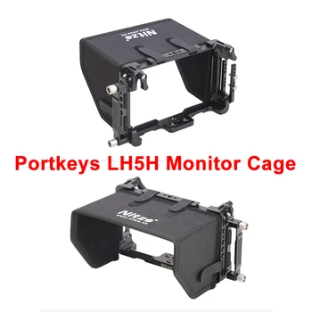 

Portkeys LH5H Camera Monitor Cage Camera DSLR Field Monitor Protective Cage Screen Sun Shield Hood Clamp