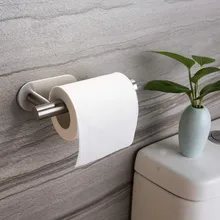 Клейкий вертикальный держатель для бумажных полотенец из нержавеющей стали настенное крепление для ванной кухни туалетной бумаги рулон стеллаж для хранения