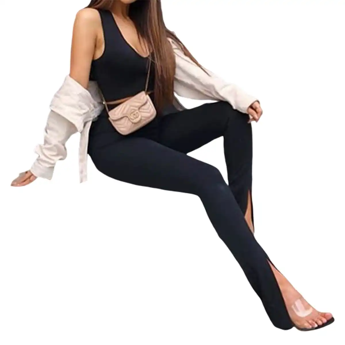 ladies slim fit trousers