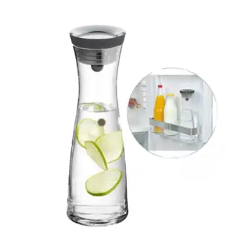 

Hot Sale High Capacity 1000ml Heat-Proof Thickened Glass Pitcher with Stainless Steel Lid Carafe for Hot/Cold Water Juice